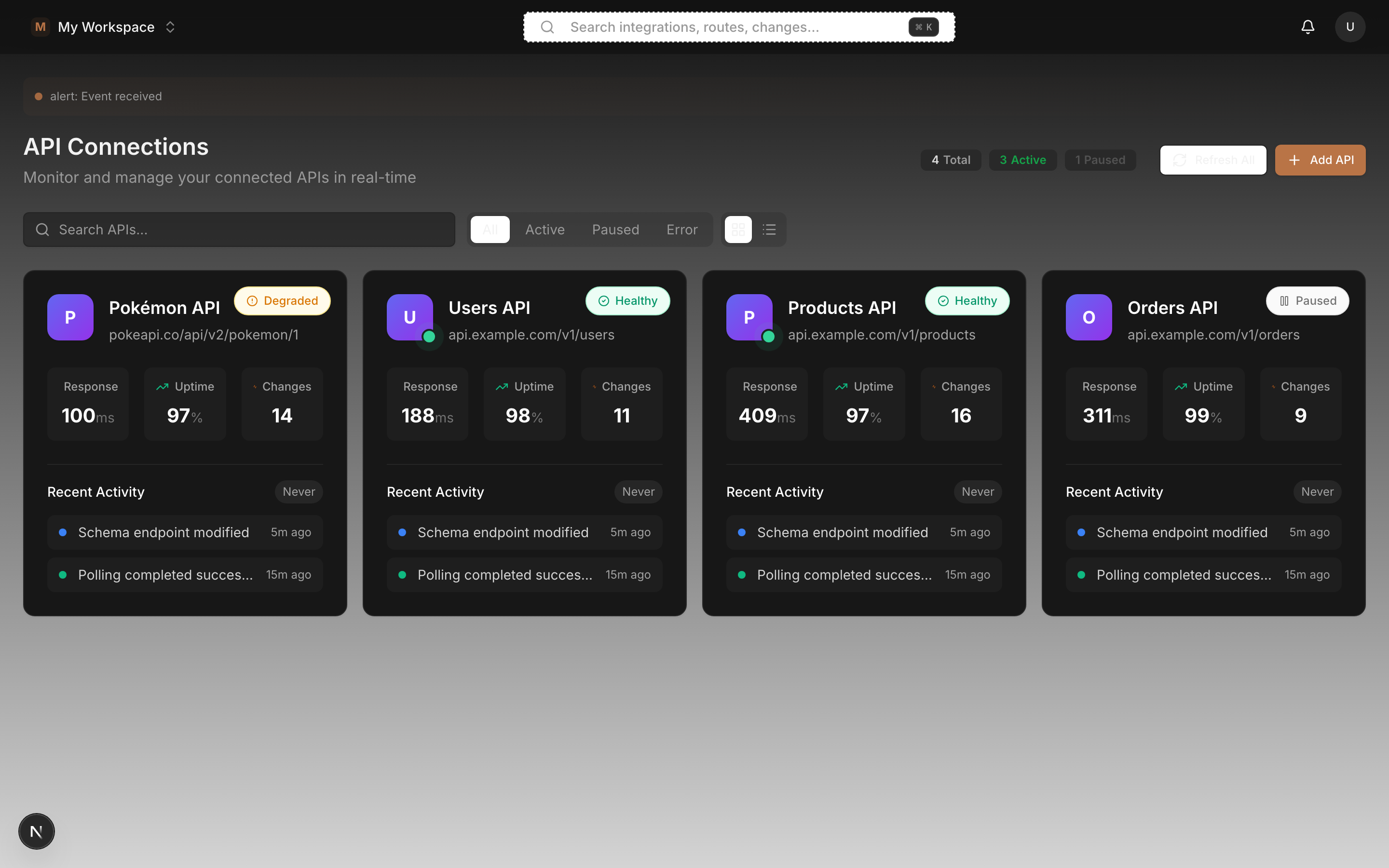 Alert Management - Configure intelligent notifications with multi-channel delivery